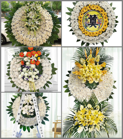 山东济宁邹城市石墙镇大石一村花圈速递